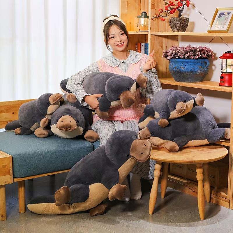 Platypus Doll Plush Toy Pillow Cute Girl Leaning on Pillow Birthday Gift Doll Home Super Cute