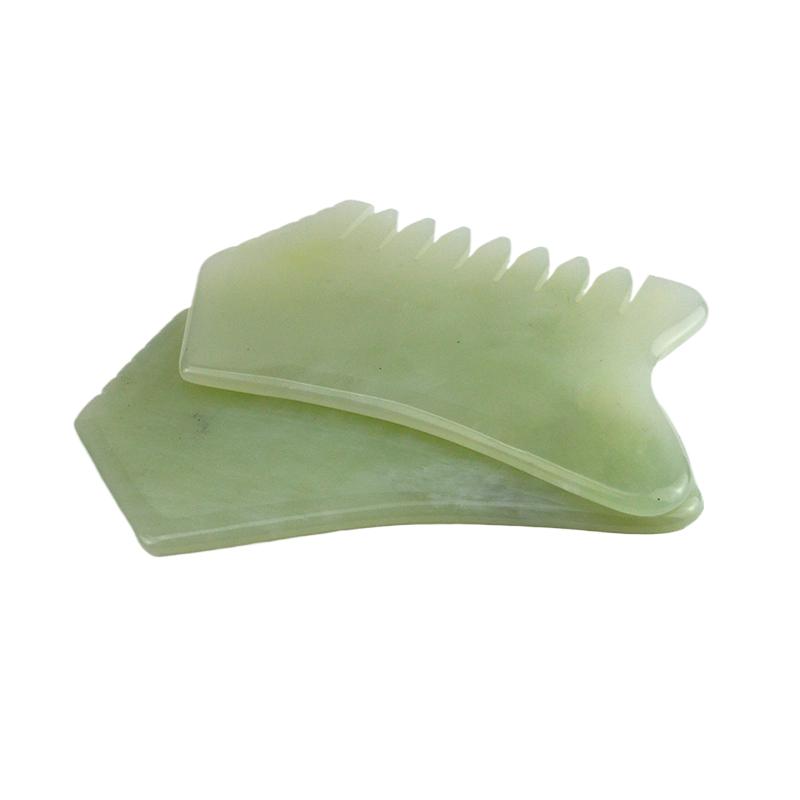 New 100% Natural Xiuyan Jade Comb Scraping Hair Comb Scalp Care Massage Tool SPA Acupuncture Relaxation Therapy Treatment