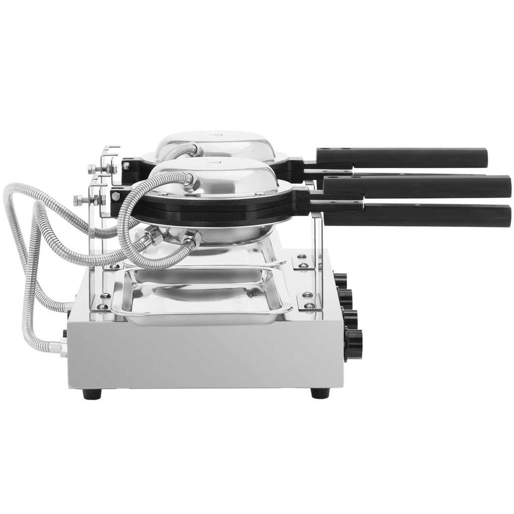 Double Bubble Waffle Maker for Bubble Waffles TEFLON 2 X 1400 W