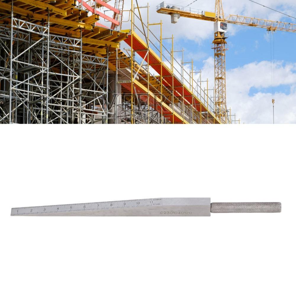 Double Scale Taper Gauge Stainless Steel Hole Measure Tool Gap Gauge Gap Feeler Welding Alignment