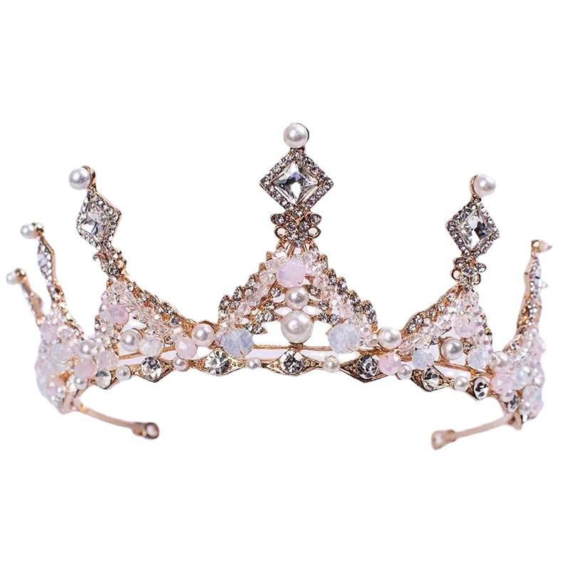 Crown Headband Headgear Children'S Princess Girls Diamond Crown Crystal Children'S Hair Accessories