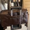 Soft Pu Leather Duffle Bag for Travel Shoe Compartment, Weekender Overnight Gym Bag for Men Women, Carry On Bag Brand Travel Bag