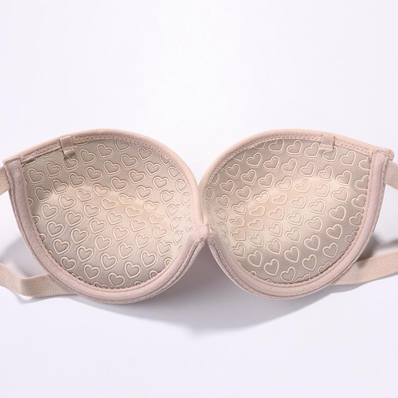 Korean Style Strapless Bra: Invisible, Non-Slip, Sexy Gathering Solid Color for Women