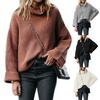 Women S High Neck Loose Knit Sweater For Autumn Winter