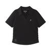 Fusion Workwear Short Sleeve Solid Slim Fit Polo Shirt Women Tops T11W623107BBK