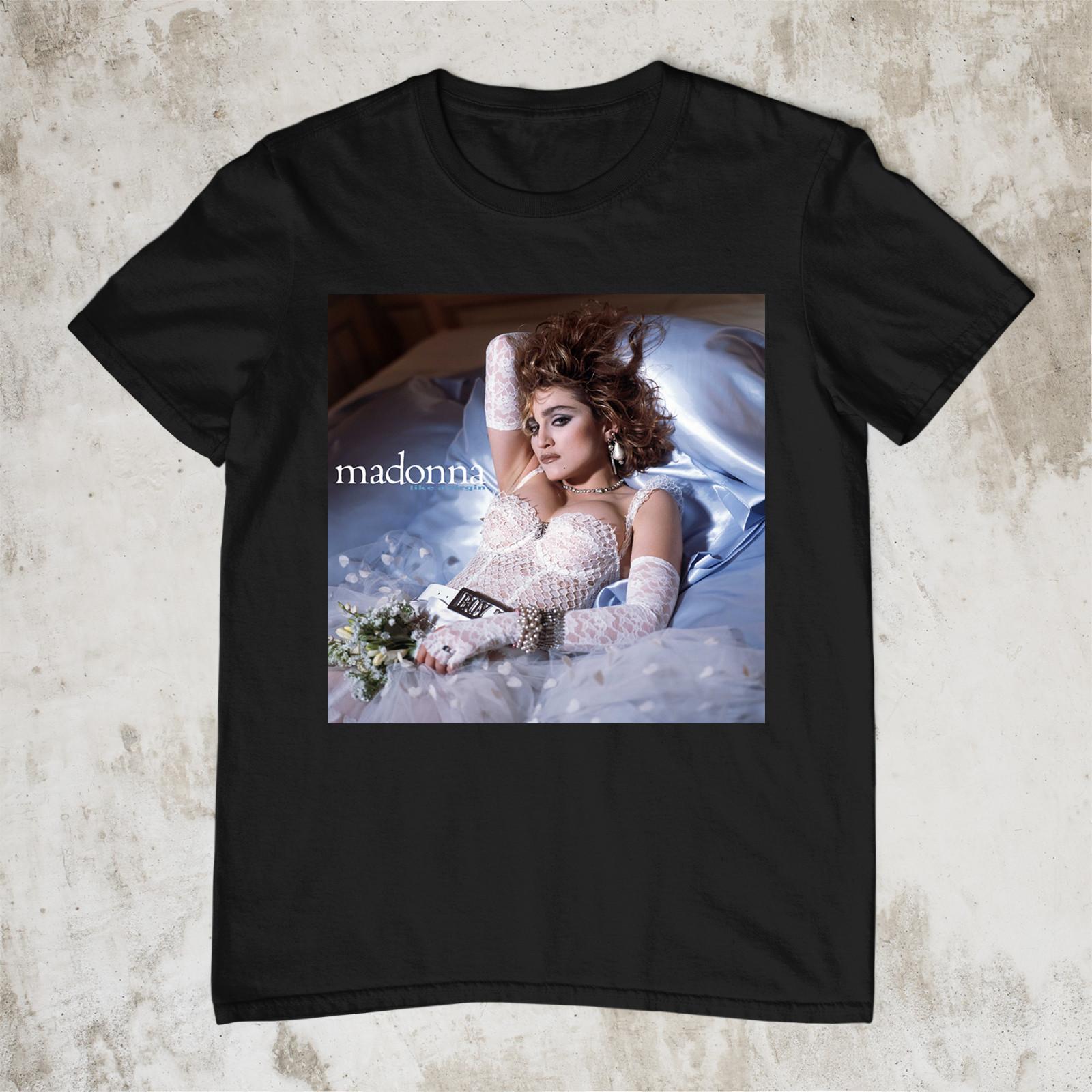 Madonna Like A Virgin Cover Black Unisex S-234XL T-Shirt XXXXL