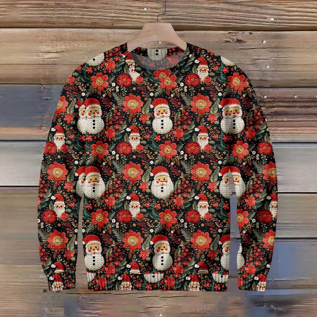 Funny Christmas Sweater For Men And Women, Holiday Pullover 2025, Novelty Crewneck Sweatshirt, Festive Gift