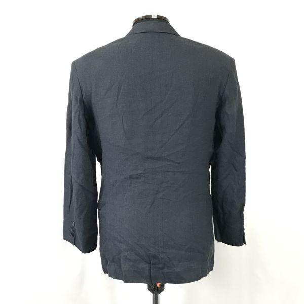 Hergestellt in Japan EMPORIO ARMANI Leinen Maßgeschneiderte Jacke Herren 44 Marineblau(GEBRAUCHT)
