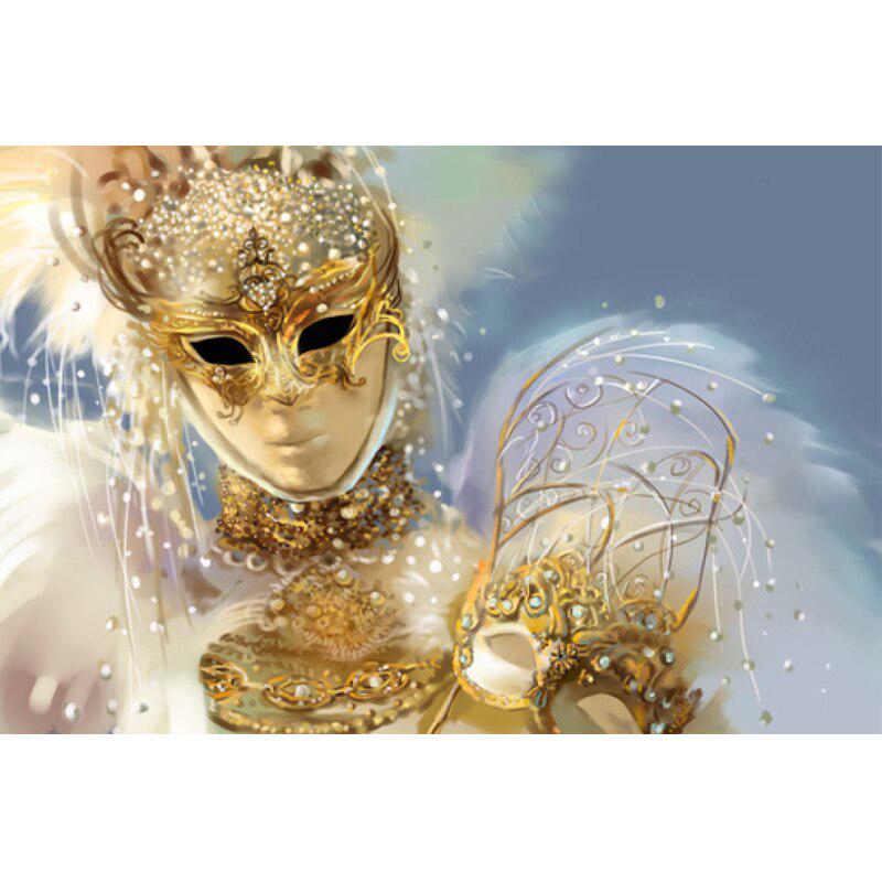 5d Diy Diamond Painting Beauty Mask Full Round Embroidery Handmade Drill Mosaic