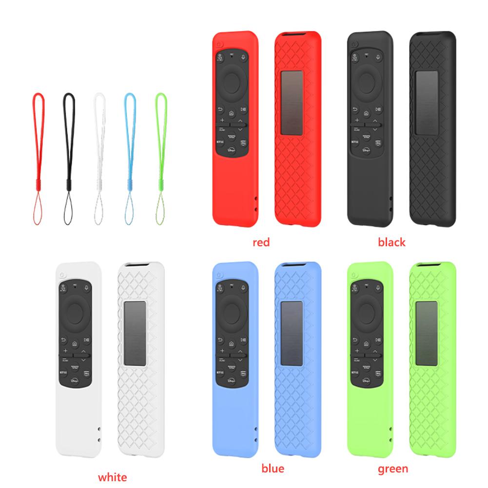 Fernbedienungshülle Stoßfest Fernbedienungsabdeckung Schutz Rutschfest mit Lanyard für Samsung BN59-01432A 01432B