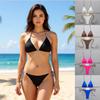 Swimsuit Female Sexy Babes Triangular Tether Bikini Bikini Bikini Beach Resort European American