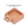 Square Handled Dish Wooden Snack Plate Durable Pastry Tray  Food Arrangement