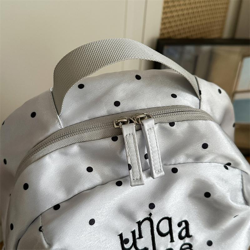 Dot Print Backpack Women's Lightweight Large Capacity Commuter Backpack