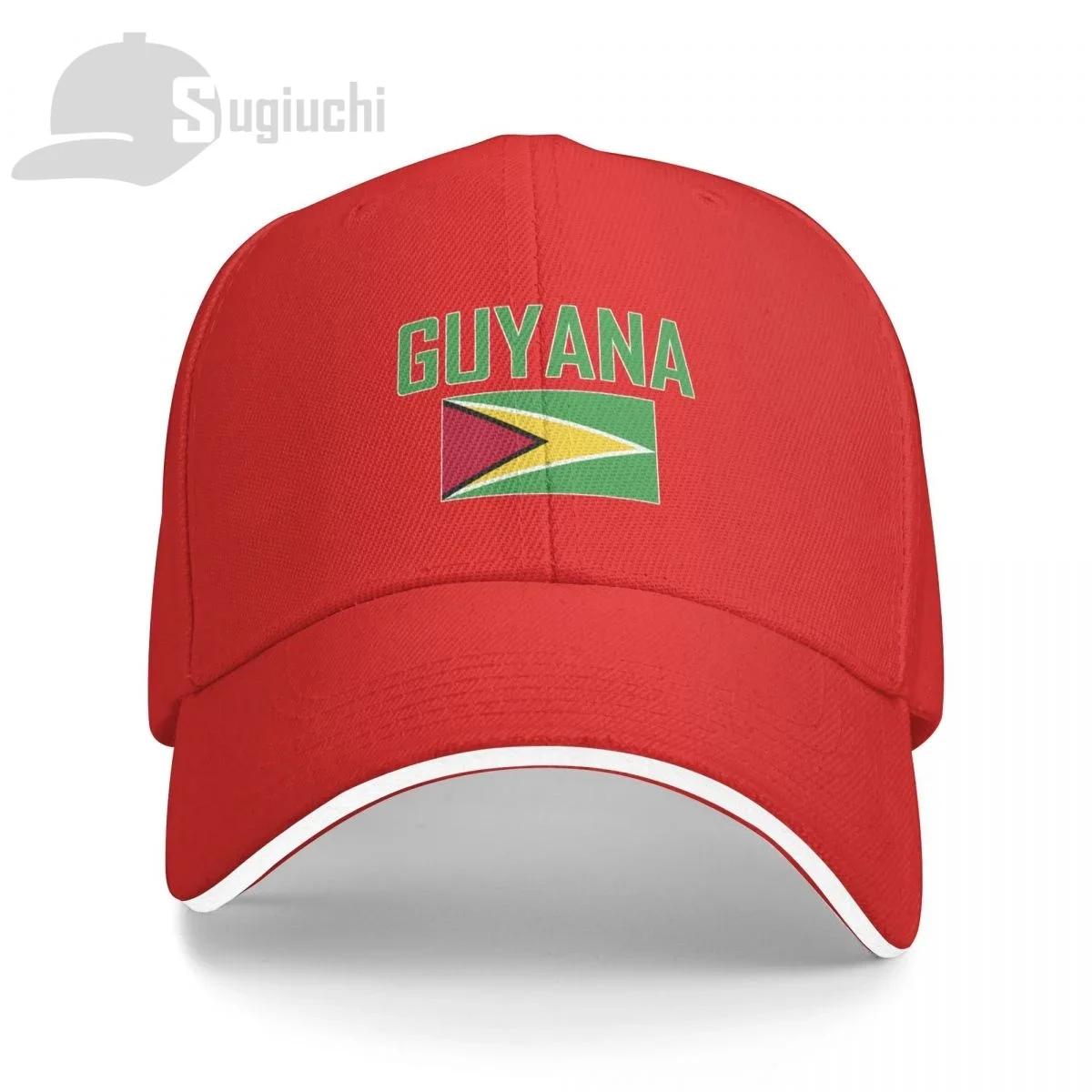 GUYANA Flag With Letter Baseball Cap Unisex Women Summer Unisex Hip Hop Caps Cotton Snapback Golf Hat Fishing Caps One Size