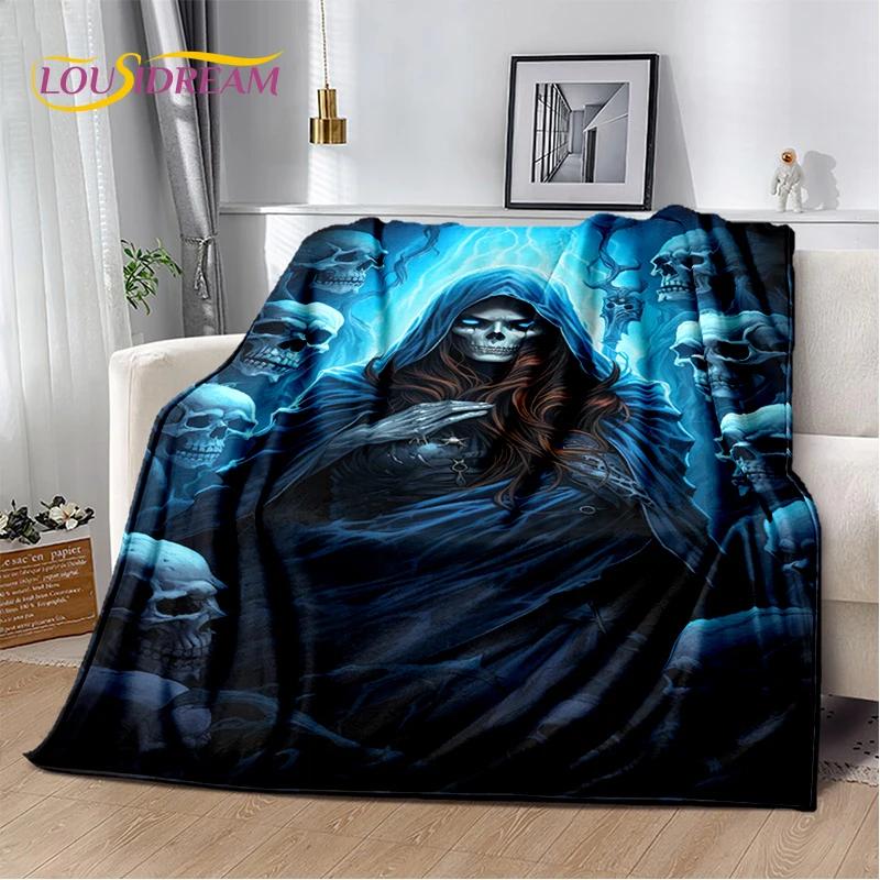 Gothic Horror Character Skull Ghost Spirit 29 Style Soft Blanket,Soft Throw Blanket for Home Bedroom Bed Sofa Picnic Travel Gift