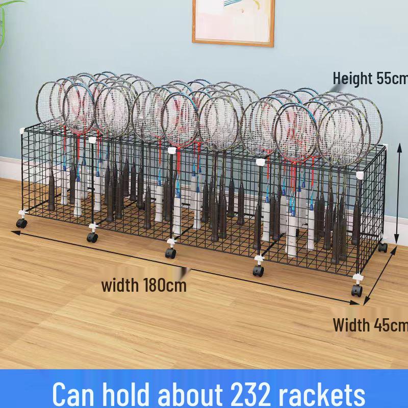 Wall-Mounted Racket Display: Badminton and Tennis Storage Hook