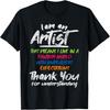 T-shirt Je Suis Un Artiste