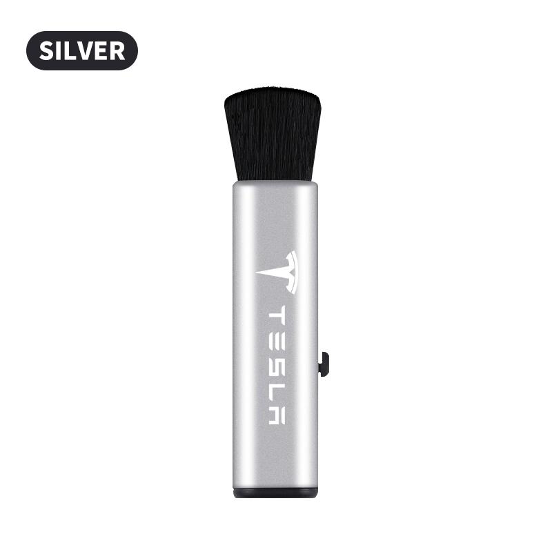1Pcs Car Interior Cleaning Brush Telescopic Small Soft Brush Accessories For Tesla Model S Model X Model Y Model 3 Roadster SpaceX