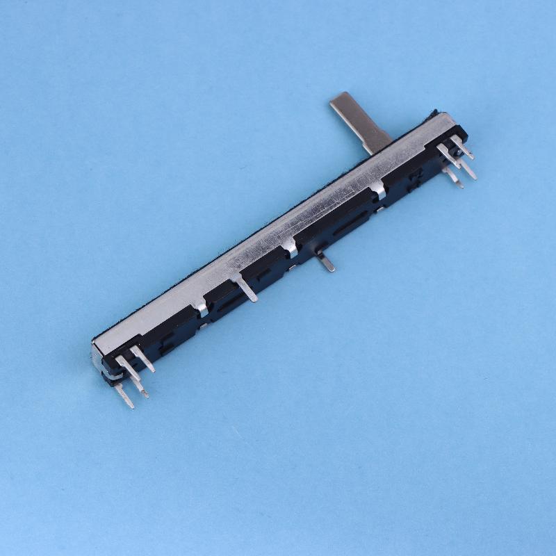 1Pcs 75Mm Straight Slide Potentiometer 8Pins A103 Double Fader A10K Soundcraft Efx8 Fader A10Kx2 A20Kx2 A50Kx2 B10Kx2 A103 A203