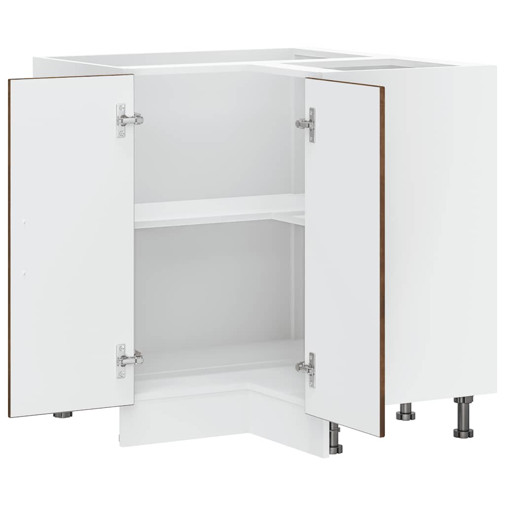 Lucca Kitchen Corner Base Cabinet Smoked Oak Veneer
