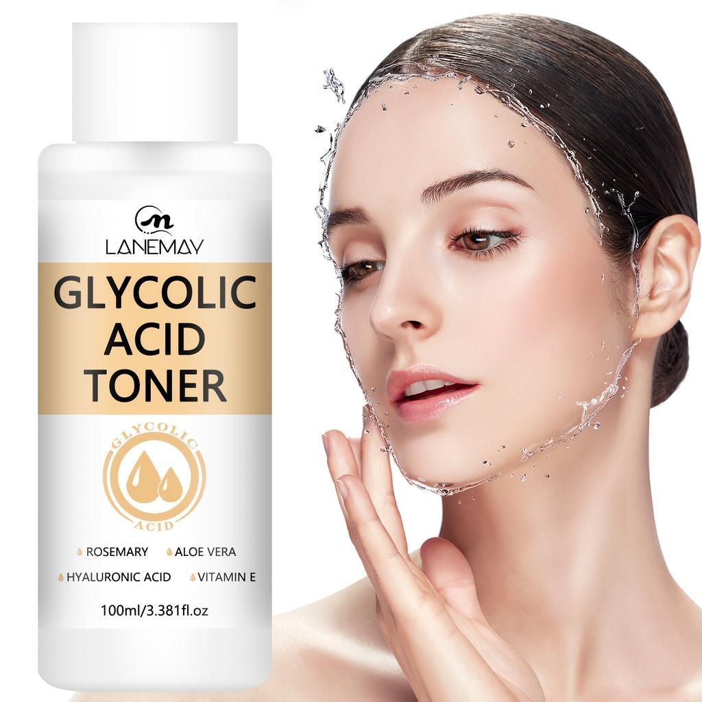 Glycolic Acid Toner - Control Excess Oil, Rich In Aloe Vera and Vitamin C,Improve Dry and Firm Skin Non-Greasy and Easy To Apply Makeup Later