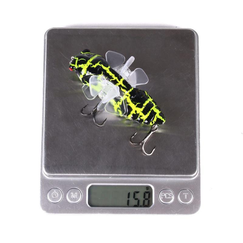 Insect Bionic Lure Bait15.5g7.5cmSurface Casting Vibration Sinking Bait for Freshwater and Saltwater Universal Bass and Mandarin