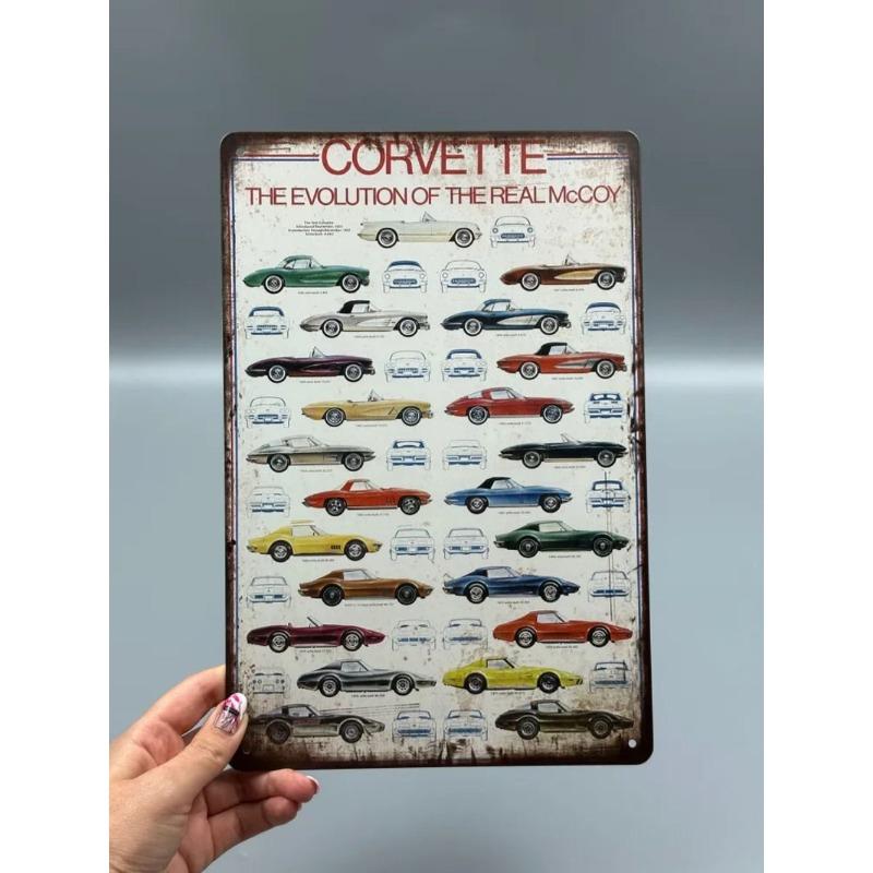 Auto Metal Wall Sign, Garage Bar Decor Plaque 20x30cm