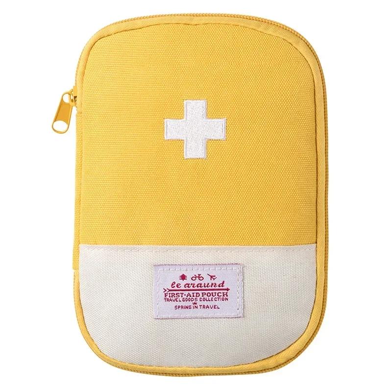

Hot Portable Medicine Bag Cute First Aid Kit Medical Emergency Kits Organizer Outdoor Household Medicine Pill Storage Bag Travel S жовтий