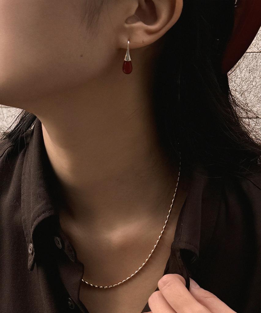 Marta 925 Silver. Carnelian Earrings