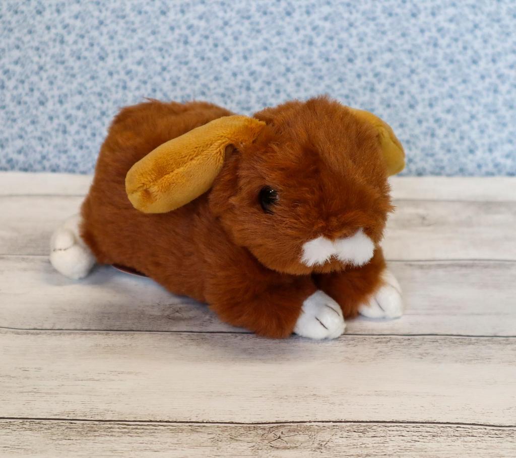 Take Off Maron the Lop-Eared Rabbit Plush Toy, Red Brown