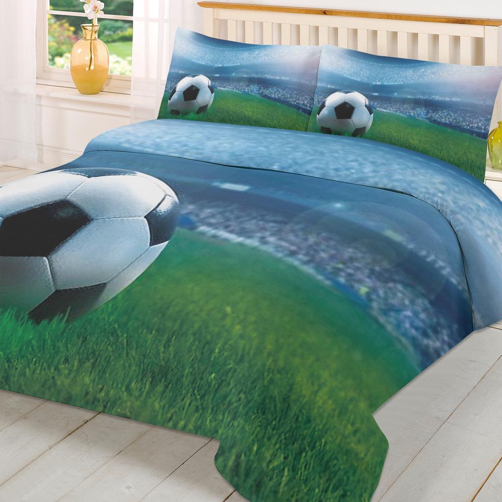 Football Sports Stadium Soccer Duvet Cover With Pillow Case Custom 3pcs Bedding Set Quilt Cover Double Bed Home Textile