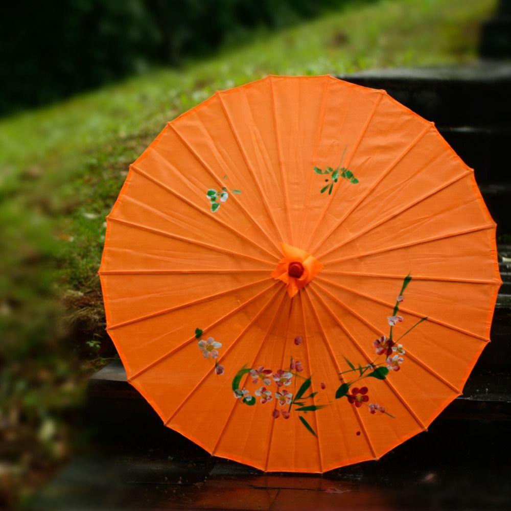Classical DIY Painting Paper Umbrella Vintage Oil Paper Umbrella  Kindergarten