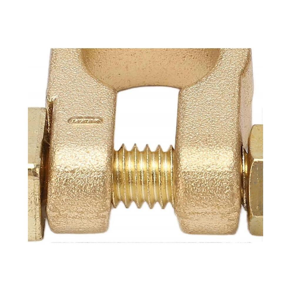 Car Battery Terminal Connector Positive And Negative Top Post Quick Release Disconnect Car Battery Cable Terminal (gold) (2pcs)