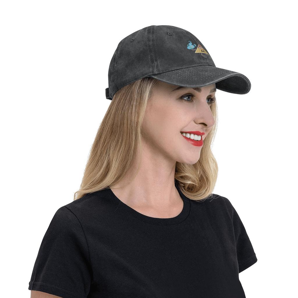 Men Women Baseball Caps Gravity Falls Bill Cipher  Distressed Denim Washed Hats Cap Fashion Outdoor Summer Soft Snapback Hat