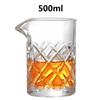 500ml Edelstahl Rührbecher Mixingglas, bevorzugt von Profis und Amateuren gleichermaßen, Machen Sie Ihre eigenen Spezialcocktails Barzubehör