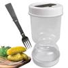 Auslaufsicheres Einmachglas mit Sieb Aufbewahrungsbehälter zur Trocken-Nass-Trennung für Gurken, Pickles und fermentierte Lebensmittel