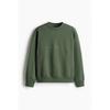 H M Loose Fit Print sweatsHirt Dark Green New York