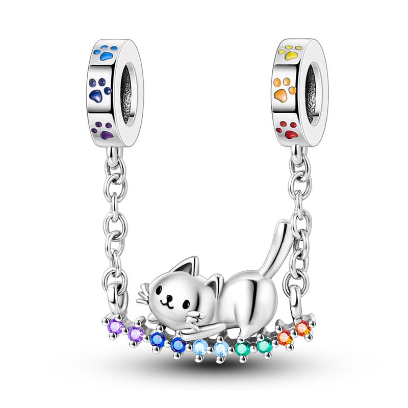 Charms Beads Original Copper Cat Dog Pet Animal Charm Pendant Fit Bracelet Bangle Diy Women Man Diy Jewelry Making