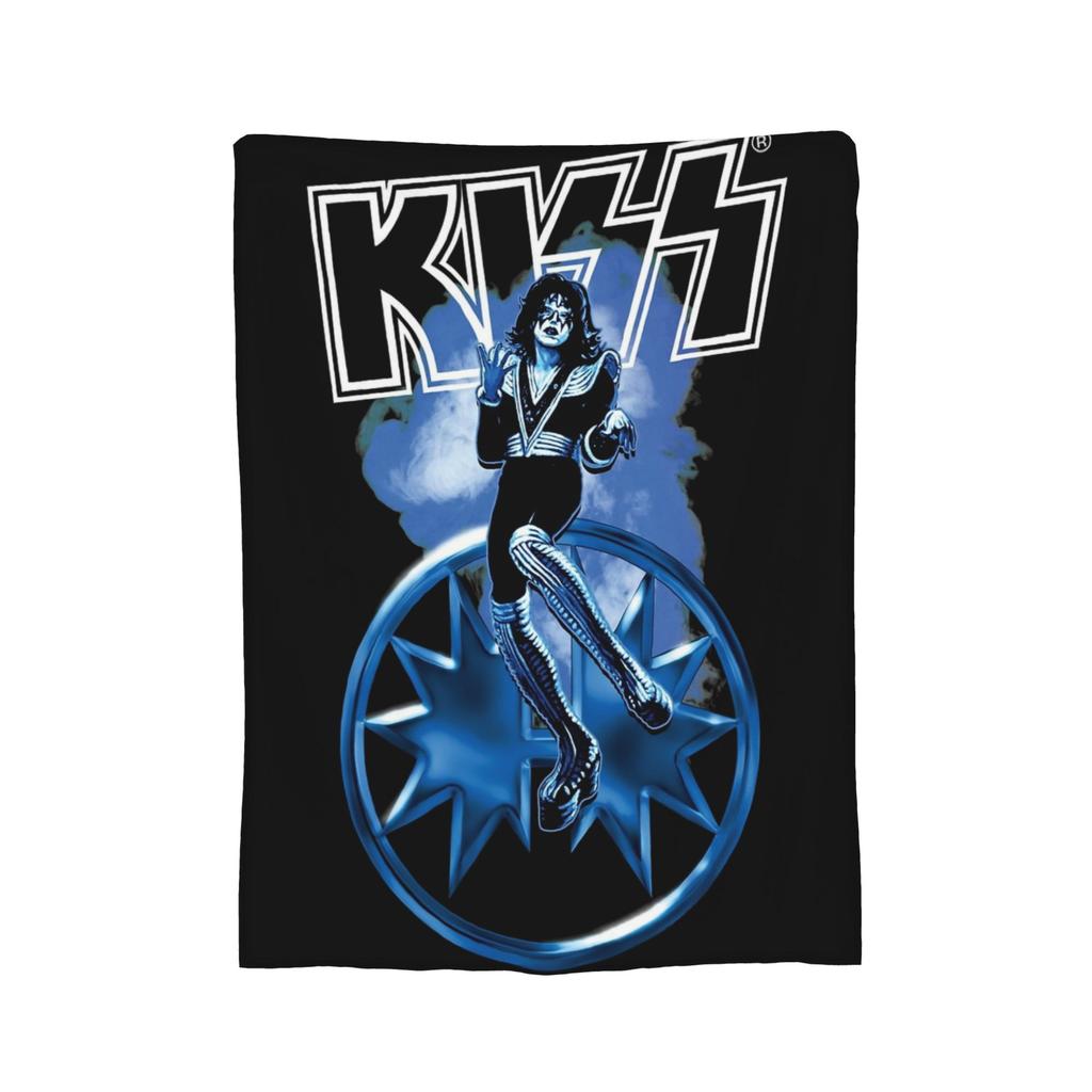 Ace Frehley RIP 1951-2025 Wool Blankets Kiss Band Custom Throw Blankets for Home 200x150cm Rug Piece,