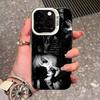 Clmj Punk Cool Angel Phone Case For IPhone 17 Pro Max 16 Pro Max 15 14 13 11 12 Mini Xs X Xr 7 8 Plus Se Color Silver Cover