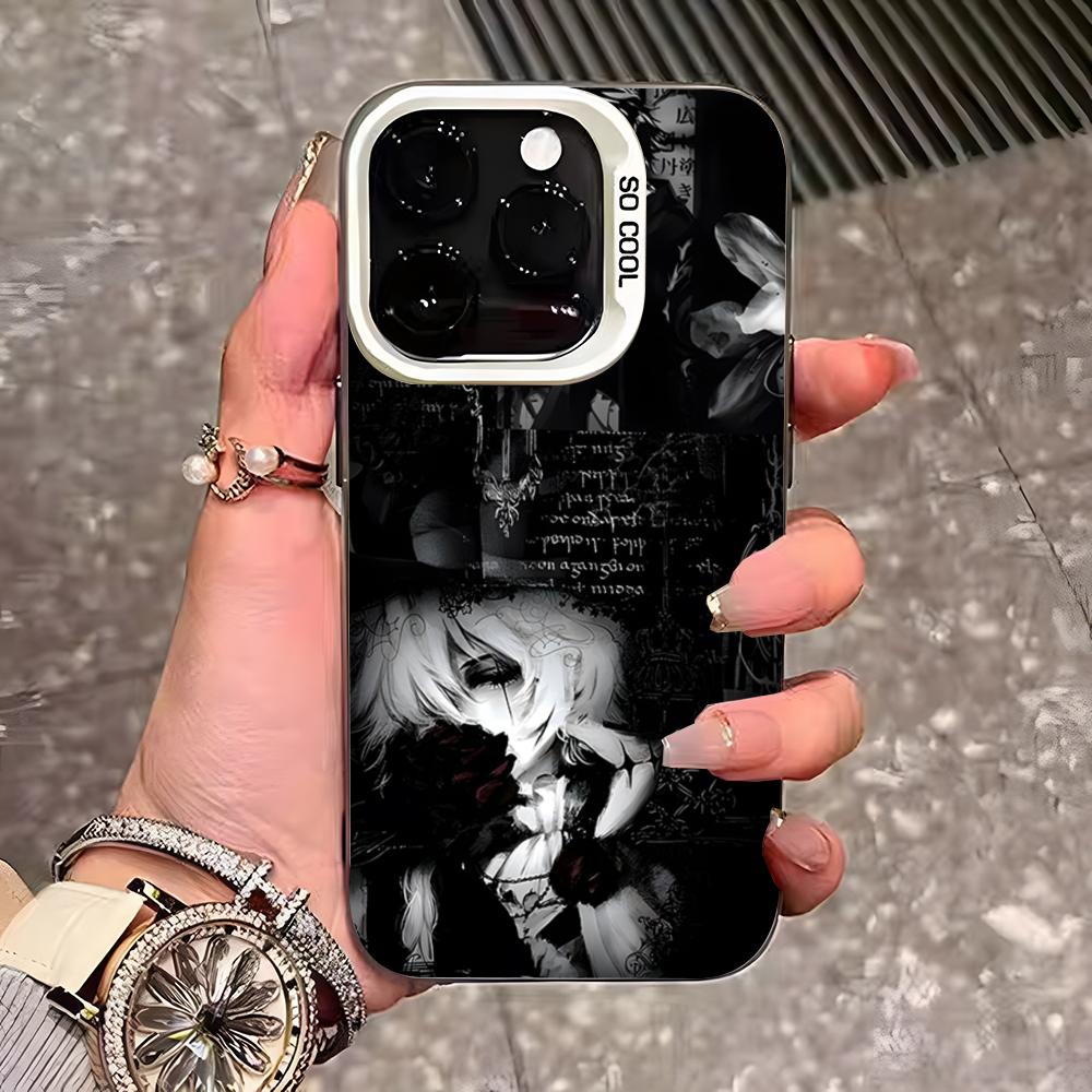 Clmj Punk Cool Angel Phone Case For IPhone 17 Pro Max 16 Pro Max 15 14 13 11 12 Mini Xs X Xr 7 8 Plus Se Color Silver Cover