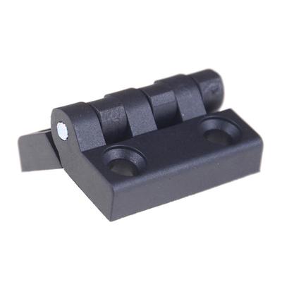 Black 2 Leaves Reinforced Plastic Bearing Butt Hinge Parts