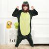 Pijama unissex de anime Kigurumi, fantasia de dinossauro, fantasia de inverno com capuz, conjunto de roupa de dormir para festa