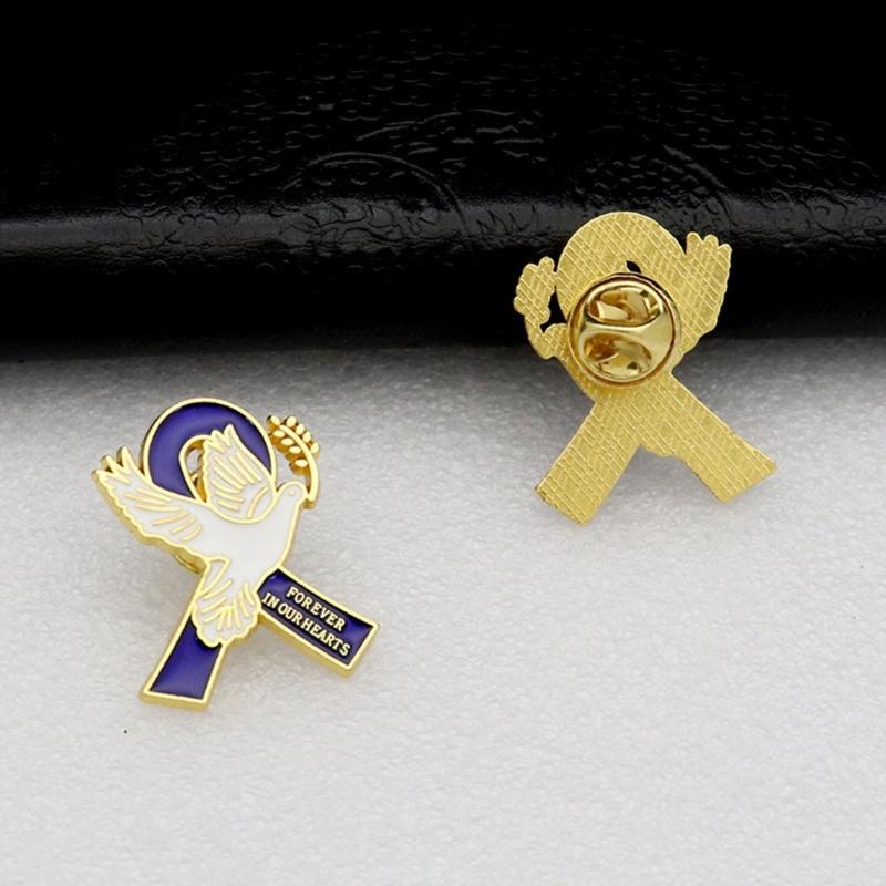 Peace Symbol Brooch Badge Pin With Ribbon Detail Shape Ideal For Weddings Business Meetings Everyday Wear