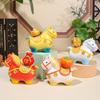 1pc Zodiac Horse Home Ornaments Rotatable Year of The Horse Resin Cartoon Horse Statue Deorations Horse Mascot DIY Craft