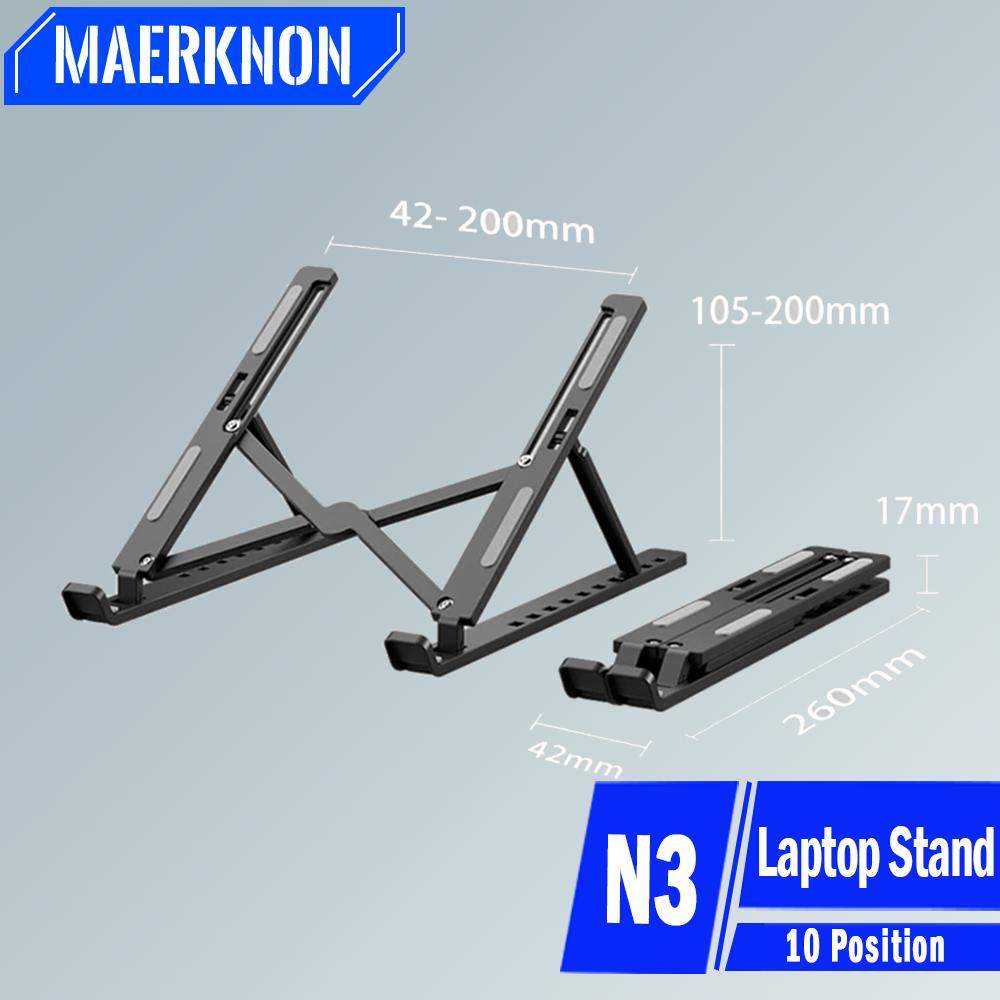 

Портативная подставка для ноутбука, кронштейн для рассеивания тепла, складная подставка для ноутбука из АБС-пластика, регулируемая поддержка для Macbook, компьютерные аксессуары