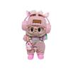 15cm 17cm Labubu Doll Outfit Set Pink Overalls With Ears Accessories 7pcs Fashion Clothing Collectible Dolls