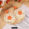 Rattan Fashion Seaside Vintage Ear Jewelry Female Flowers