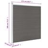 WPC Garden Fence 175 X 186 Cm Grey