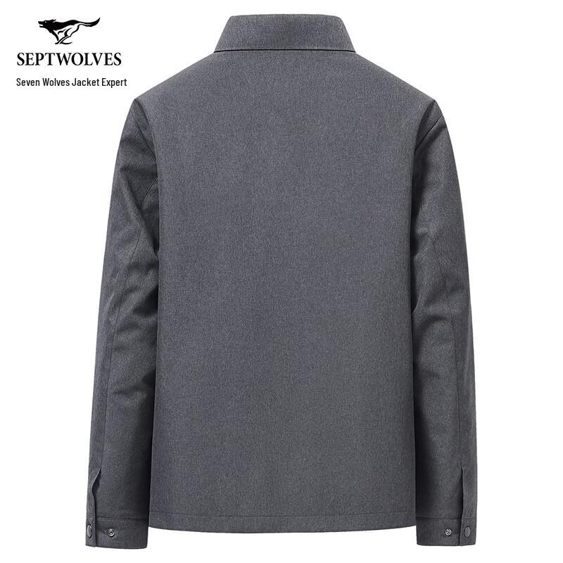 SEPTWOLVES Men's Wool-Blend Business Casual Jacket